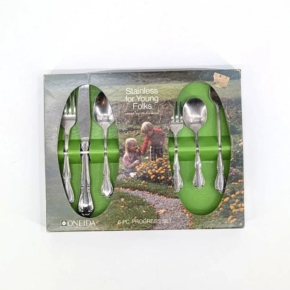 Oneida‎ Chateau Stainless for Young Folks 6-Pc Progress Set Vintage Flatware